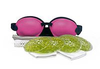 Tranquileyes Warm Compress with Microwavable Beads for Moderate Dry Eye Relief (Hot Pink)