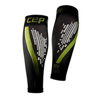 CEP Women’s Reflective Compression Calf Sleeves NightTech (Black/Green) III