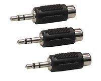 Audio2000'S ACC3143S3 RCA to 3.5mm TRS Audio Adapter (3-Pack)