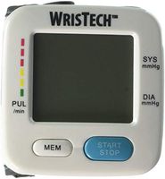 North American Health & Wellness Color Changing Wrist Blood Pressure Monitor with Green, Yellow, Red Coded Readings on 2” LCD Screen and Irregular Heartbeat Indicator, One Size Fits All