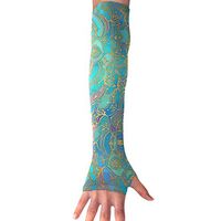 MZ-HY Stained Glass Mandalas Men Women Fashion Sports Arm Sleeves UV Protection Performance Arm Sleeve (1 Pair)