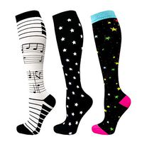 Compression Socks Women & Men 20-30 mmHg (3/6 Pairs), Best Athletic & Medical Running Flight Travel Pregnant