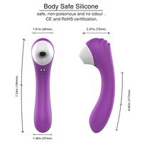 Well Powerful Šùcking Çlîtörâl Stimulation Toy for Women Personal Fitness Wand Suction Cup for Beginner for Female Pleasure Powerful Vibration Textured Head for Intense Stimulation (Color : Purple)