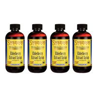Swanson Elderberry Extract Syrup Immune Support Sambucus 8 fl oz Liquid 4 Pack