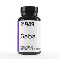 GABA Gamma Aminobutyric Acid, Under 10 Dollars, 60 Capsules, Promotes Relaxation, Supports Positive Mood, Made in The USA, No Additives or Fillers, Lab-Tested, Satisfaction 100% Guaranteed, 949*