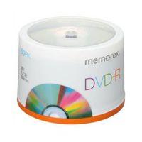 MEM05639 - Memorex DVD Recordable Media - DVD-R - 16x - 4.70 GB - 50 Pack Spindle