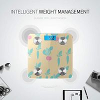 Bluetooth Scales for Body Weight Art Organic Cartoon Painting Vegetables Bathroom Scale Bluetooth Body Fat Composition Monitor Analyzer with Smartphone App for Body Management-396 Lbs