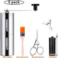 Pill Grinder Vitamin and Tablet Crusher Grind and pulverize Multiple Pills into a Variety of fine Powder (Adjustable) Use for Feeding Tube Kids or Pets 2020 New Pill Grinder Pill Cutter