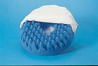 Convoluted Foam Softeze Ring 16.25" x 14-1/8" White Cover