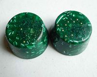 2 Emerald Green Small Tower Buster Crystal Orgone Generator Energy Accumulator 528Hz/7.83Hz/Advance Harmonics Many Beautiful Ingredients and Colors!! (Emerald Green)