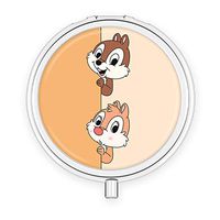 DISNEY COLLECTION Pill Case for Purse Chip 'n' Dale 3 Sets Water Rust Proof Small Travel Portable Daily Medicine Pill Box