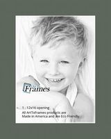 12x16 Olive / Forest Green Custom Mat for Picture Frame with 8x12 opening size (Mat Only, Frame NOT Included)