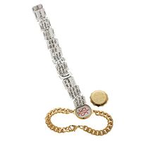 SOS (Talisman) Emergency Medical ID Goldtone Bracelet