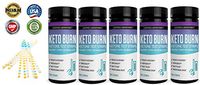 Keto Test Strips Testing Ketosis Levels on Low Carb Ketogenic Diet 100 Urinalysis Tester Strips Accurate Meter Measurement of Urine Ketones Test 5 Bottles