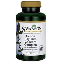 Swanson Senna Psyllium Cascara Complex 90 Capsules