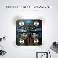 Cute and Petite Elf Dragonfly Weighing Machine for Body Most Accurate Bathroom Scales Scale for Weight Tracks 8 Key Compositions Analyzer Sync with Fitness Apps 400 Lbs