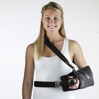 Corflex Shoulder Abduction Pillow Immobilizer Sling-M (30"-36" Hip) - Black