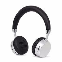 Wireless Headphones Bluetooth on Ear by Meidong Kids Headset with Mic Portable Lightweight 8hs Playing Time Headphone for Smartphone Tablet Men Kids Girls (Silver)