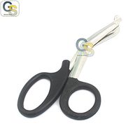 G.S Black Utility Bandage Scissors 7.5” German Grade Best Quality