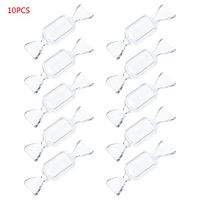Ladaidra 10Pcs Transparent Plastic Candy Box Clear Storage Container Wedding Party Favors