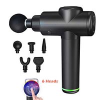 Cogihome Massage Gun Handheld Cordless Percussion Massager Muscle Massage Gun Pain Relief Ultra-Quiet Massage Device with 6 Replaceable Massage Head