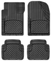 Rubber Floor Mat Blk 4pc