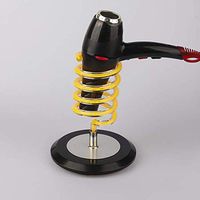 LIUCS Table Hairdryer Holder Acrylic Spiral Pen Design Office Organizer Rack Salon Beauty Hairdressing Barber Tool Accessory, Yellow
