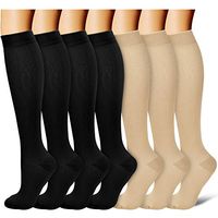 Copper Compression Socks Women & Men - Best for Running,Medical,Athletic Sports,Flight Travel, Pregnancy