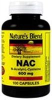 Nature's Blend NAC (N-Acetyl-L-Cysteine) 600 mg 100 Capsules