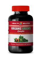 Cholesterol reducing Supplements - Greens Organic Complex - Dietary Supplement - Spinach Extract Supplements - 1 Bottle 60 Tablets