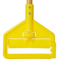 Rubbermaid FGH116000000 60" Invader Side Gate Wood Mop Handle, Yellow, Lot of 12
