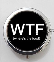 BlackKey WTF Wheres the Food 3-Compartment Decorative Pocket Gift Box Case Organizer for Pill, Color 1 -168