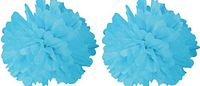 Tissue Pom Poms 12" Package of 2 (Blue)