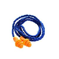 Jenny.Ben Soft Silicone Cord earplugs Ear Protectors Reusable Hearing Protection Device Noise Reduction earplugs Earmuffs Sleep Set of 10