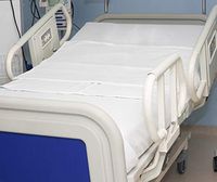 Atlas 1-Piece Contour Knitted Stretcher Sheet Jersey White 24x70 with 9" Pocket - Health Care, Hospitals, Clinics, Ambulances, Nursing Homes