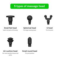 awesafe Muscle Massage Gun Portable Powerful Handheld Deep Tissue Percussion Massager Gun with 4 Speed and 5 Types Massage Heads for Relieve Muscle Soreness, Stiffness and Pain Relief