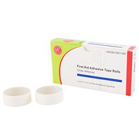 Genuine First Aid Adhesive Tape Rolls, 1/2 inch by 2.5 Yards, 2-Rolls (Pack of 100)