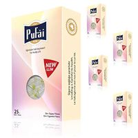 Pufai Slim Cigarette Filters Tar Blocker Compatible 5mm 6mm 125 Pieces 5 Boxes Rose