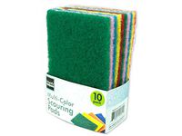 Handy Helpers Multi-Colored Scouring Pads, New