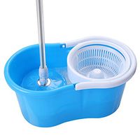 360° Spin Mop with Bucket & Dual Mop Heads (Blue)