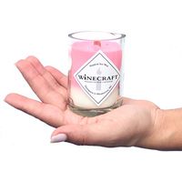 Strawberry & Peach Spritzer - Mini Wine Bottle Candle w/Wooden Wick