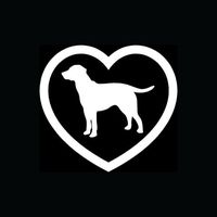 Labrador Retriever Heart Sticker Car Vinyl Decal Lab Dog Breed Lover Puppy Cute - Die cut vinyl decal for windows, cars, trucks, tool boxes, laptops, MacBook - virtually any hard, smooth surface
