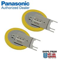 2X Panasonic CR-2032/GVFN 3V Lithium Coin Battery 3 PC Pins Tab for PC CMOS DV6300, DV6100 Series CMOS Battery CR2032/S5LE CR2032/55LE Model No. CR2032MBU-IBM-02K6541 Pavilion DV6000 Series