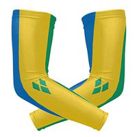 poeticcity Saint Vincent and The Grenadines Flag 1 Pair Arm Sports Sleeves Cooling Warmer UV Protection