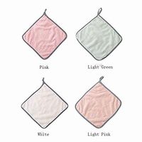 Mix(8 Pcs) Hangable Small Fresh Coral Towel Kitchen Rag Towel Lint Absorbent Cleaning Cloth