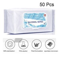 50 Pcs Disposable Wet Wipes, Hand Clean Wipe, Skin Cleaning Wet Pads Soft Cotten Cleaning for Hands, Mouth, Face, Body