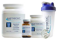 Metabolic Maintenance Restorative Cleanse Kit - 21 Day Detox with Pea Protein Meal Replacement, Probiotics, Prebiotics, Shaker Bottle + Guide
