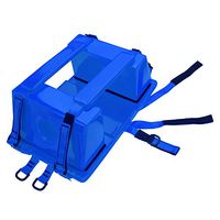 Emergency Spine Board Reusable Head Immobilizer for Backboard Lightweight w/Straps for EMS/EMT Lifeguard Rescue - Red, Blue, Yellow (Blue)