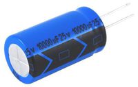 NTE Electronics NEV1500M16 Series NEV Aluminum Electrolytic Capacitor, 20% Capacitance Tolerance, Radial Lead, 1500µF Capacitance, 16V Voltage