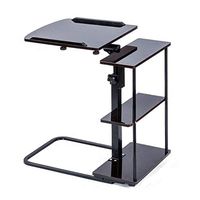 Portable Laptop Desk,Cart with Tilting Surfaces for Right Adjustable with Wheels Independent Storage
